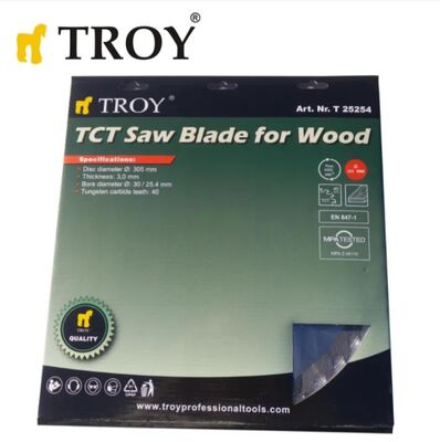 TROY 25254 Wood cutting circular saw blade - 40 teeth 305 mm