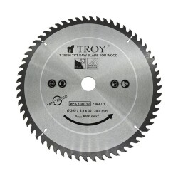 TROY 25256 Wood cutting circular saw blade - 60 teeth 305 mm - 1