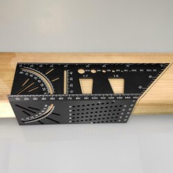 TROY 25901 Alüminyum Kırlangıç Geçme İşaretleme Gönyesi, 215mm - 7