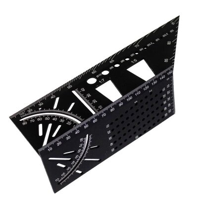 TROY 25901 Alüminyum Kırlangıç Geçme İşaretleme Gönyesi, 215mm - 1