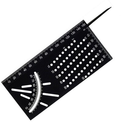 TROY 25901 Alüminyum Kırlangıç Geçme İşaretleme Gönyesi, 215mm - 2