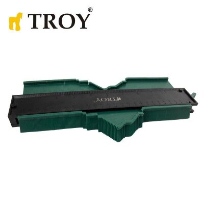 TROY 25902 Sabitleme Mandallı Kontur Mastarı, 258mm - 9