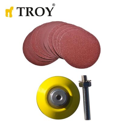 TROY 25930 Abrasive Discs and Sanding Pad Set, 101pcs. - 2