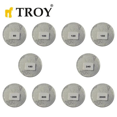TROY 25930 Aşındırıcı Cırt Zımpara Seti, 101 Parça