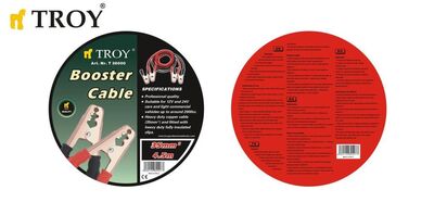 TROY 26000 Akü Takviye Kablosu 12V - 24V, 35 mm², 4.5m, 400A