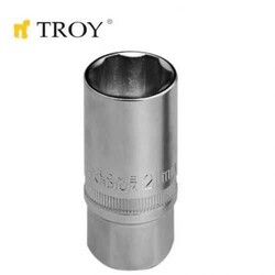 TROY - TROY 26126 1/2” Buji Lokması (Ölçü 21mm-Çap 27,8mm-Uzunluk 65mm)