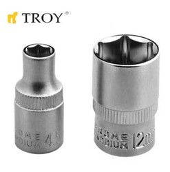 TROY - TROY 26141 1/4” Lokma (Ölçü 4mm-Çap 11,8mm-Uzunluk 25mm)