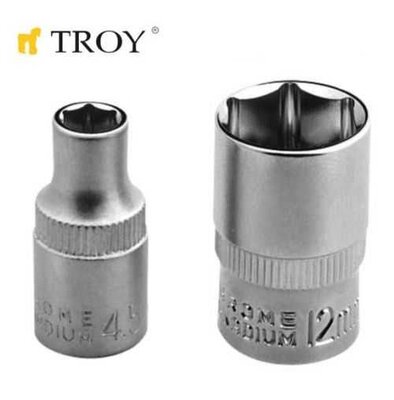 TROY 26150 1/4” Socket, 11mm-Ø15,8mm-L25mm - 1