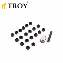 TROY - TROY 26154 Volkswagen Wheel Nuts Socket Set, 22 Pcs