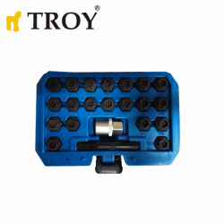 TROY 26154 Volkswagen Wheel Nuts Socket Set, 22 Pcs - 2