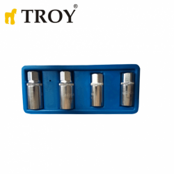 TROY 26155 Bozuk Civata Sökme Seti, 1/2" , 4 Parça - 4