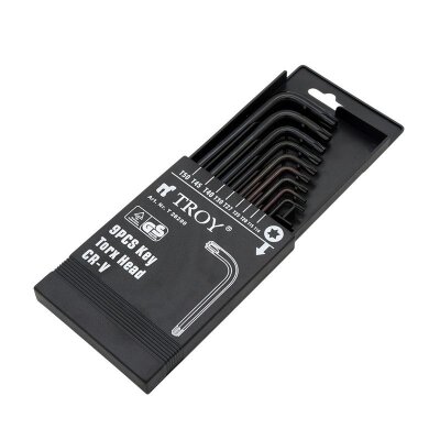 TROY 26200 Allen Anahtar Seti (Torx, 9 Parça) - 1