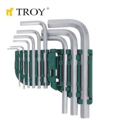 TROY 26201 Hex Key Set, 9 Pcs - 1
