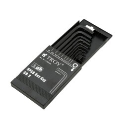 TROY 26220 Allen Anahtar Seti (Düz, 9 Parça)