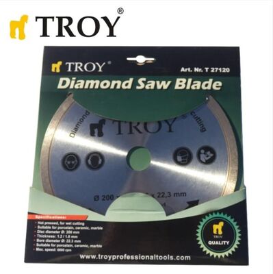 TROY 27120 Mermer Porselen Kesici Elmas Testere, 200mm