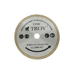 TROY 27120 Mermer Porselen Kesici Elmas Testere, 200mm