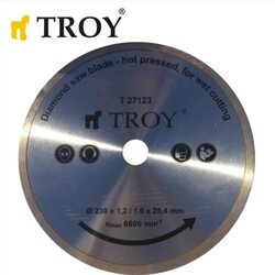 TROY - TROY 27123 Diamond Saw Blade - diameter 230 mm TROY - TROY 27123 Diamond Saw Blade - diameter 230 mm