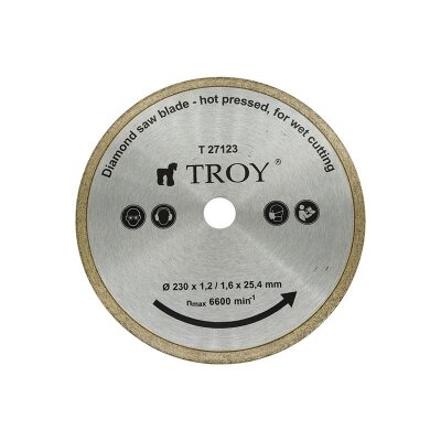 TROY 27123 Diamond Saw Blade - diameter 230 mm - 1