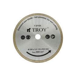 TROY 27123 Mermer Porselen Kesici Elmas Testere, 230mm