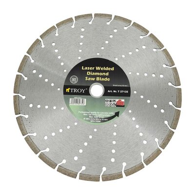 TROY 27135 Laser Welded Diamond Saw Blade, 350mm - 1