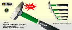 TROY 27255 Fiberglas Saplı Çekiç (500gr) - 8