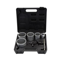 TROY 27408 Tungsten Carbide Hole Saw Set, 7 Pcs
