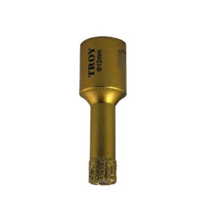 TROY 27450-12 Avuç Taşlamalar için Seramik Kuru Elmas Delici, 12mm  - 1