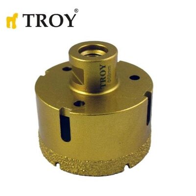 TROY 27450-68 Avuç Taşlamalar için Seramik Kuru Elmas Delici, 68mm  - 1