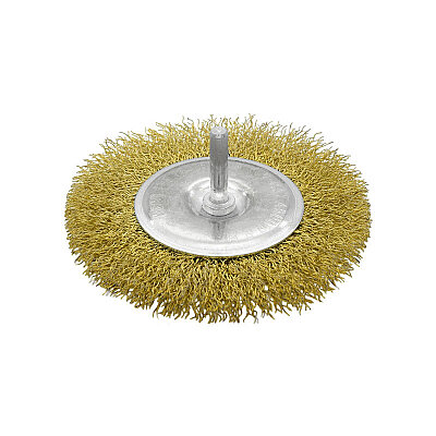 TROY 27703-100 Shank Circular Wire Brush, 100mm - 1