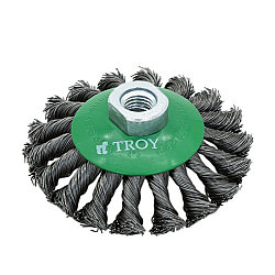 TROY 27705-100 Burma Telli Konik Fırça, (100mmxM14)