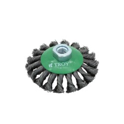 TROY 27705-100 Twist Knotted Bevel Brush, 100mmxM14