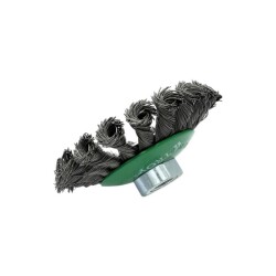 TROY 27705-100 Twist Knotted Bevel Brush, 100mmxM14 - 3
