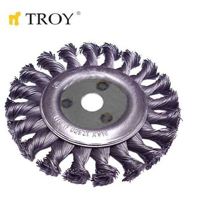 TROY 27706-100 Twist Knotted Circular Brush, 100mm