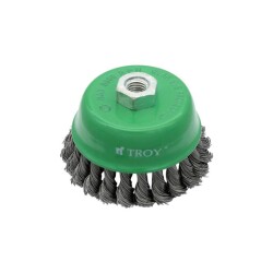 TROY 27707-100 Twist Knotted Cup Brush, 100mm