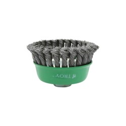 TROY 27707-100 Twist Knotted Cup Brush, 100mm - 3