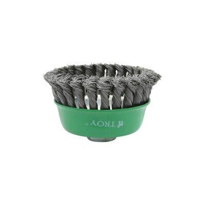 TROY 27707-100 Twist Knotted Cup Brush, 100mm - 3