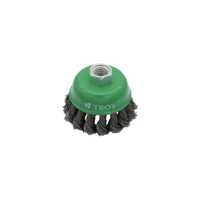 TROY 27707-65 Twist Knotted Cup Brush, 65mm - 1