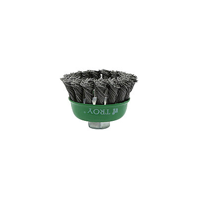 TROY 27707-65 Twist Knotted Cup Brush, 65mm - 6