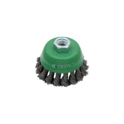 TROY 27707-75 Twist Knotted Cup Brush, 75mm