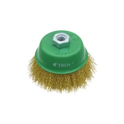 TROY 27710-100 Crimped Cup Brush, 100mm - 1