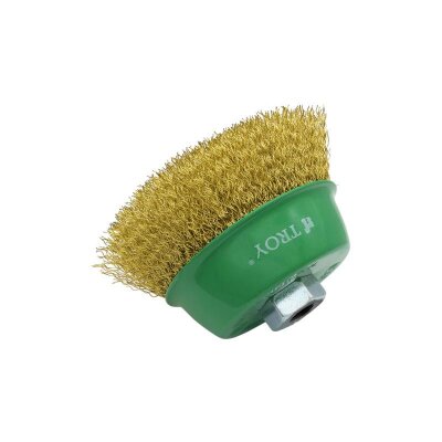 TROY 27710-100 Crimped Cup Brush, 100mm - 5