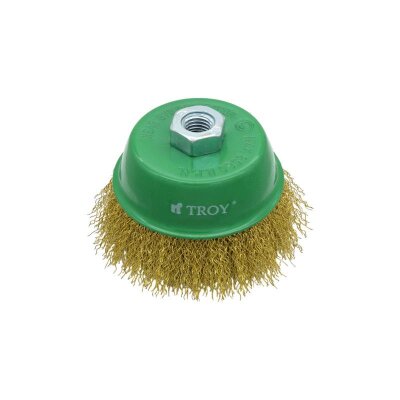 TROY 27710-100 Saçaklı Çanak Fırça (100mm) - 1