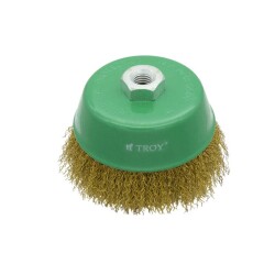TROY 27710-125 Crimped Cup Brush, 125mm