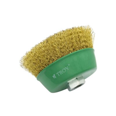 TROY 27710-125 Crimped Cup Brush, 125mm - 5