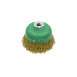 TROY 27710-75 Crimped Cup Brush, 75mm