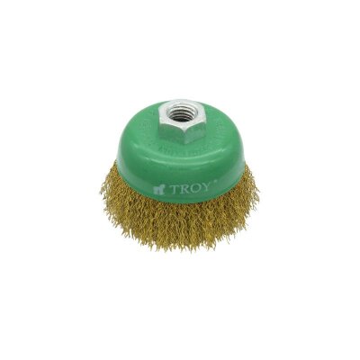 TROY 27710-75 Crimped Cup Brush, 75mm - 1