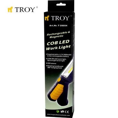 TROY 28054 Şarjlı COB LED Çalışma Lambası