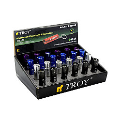 TROY 28086 Mini Flashlight with Keychain, 24 Pcs - 1