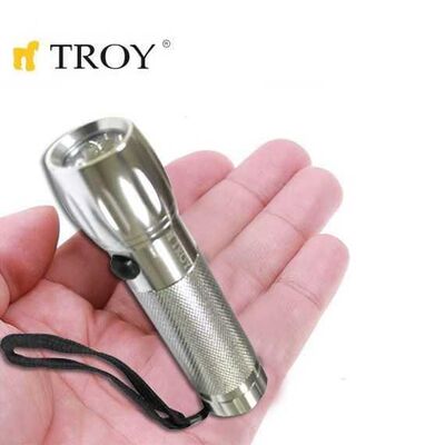 TROY 28092 Aluminum Flashlight, 24 Pcs in Display Box