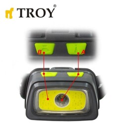 TROY 28202 COB LED Kafa Lambası, 3 Renkli - 6